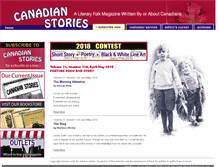 Tablet Screenshot of canadianstories.net